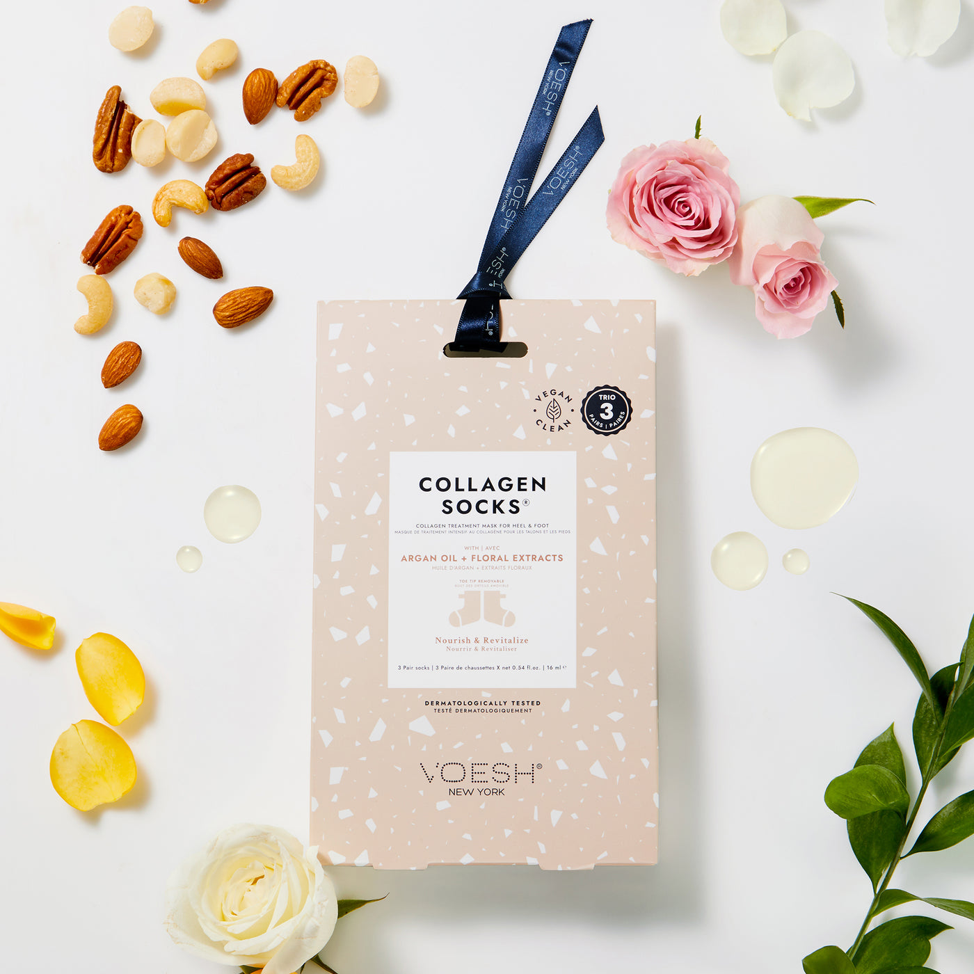 Collagen Socks Trio - Argan Oil & Floral Extract