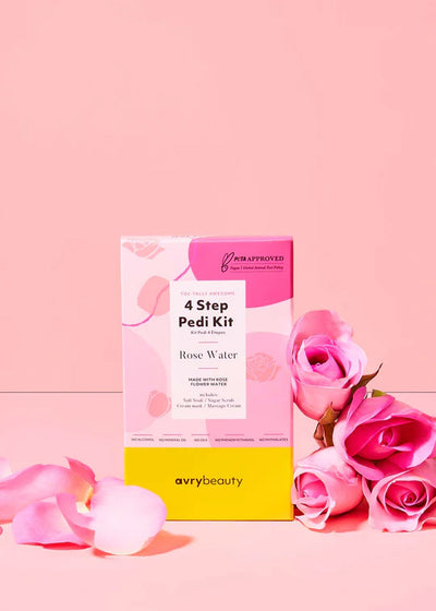 4 Step Pedi Kit - Rose  Water