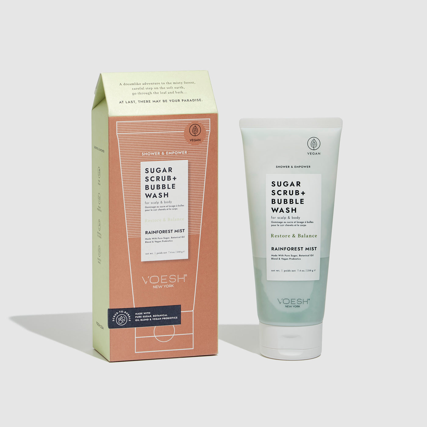 Scalp & Body Sugar Scrub - Rainforest Mist (7.4oz)