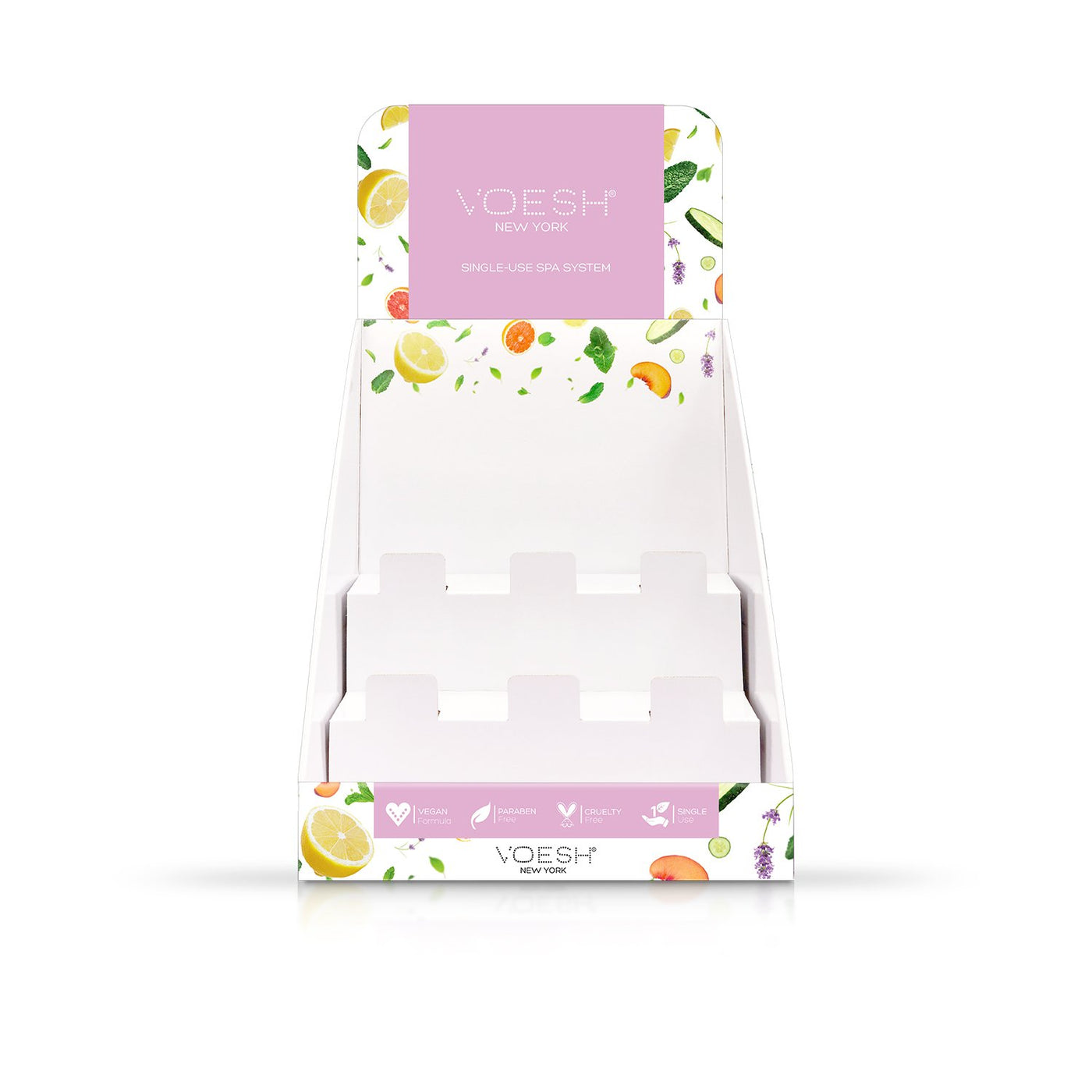 A sample of the Voesh Counter Top Pedi Stand