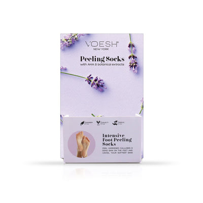 Front view of Voesh Counter Top Peeling Socks Stand