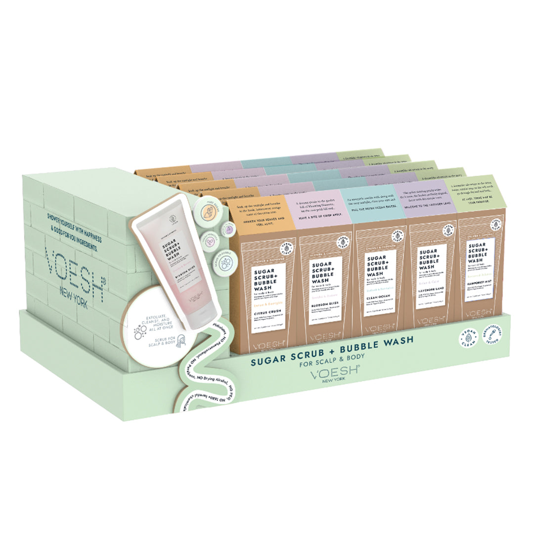 Sugar Scrub + Bubble Wash  - Pre Filled Set (5 Scents x 5)