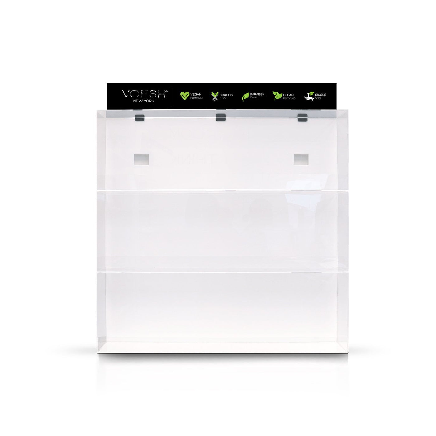 Front view of the Voesh Wall Mount Mask Kit